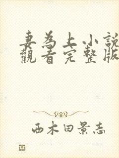 妻为上小说免费观看完整版笔趣阁