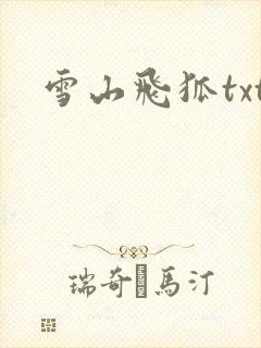 雪山飞狐txt