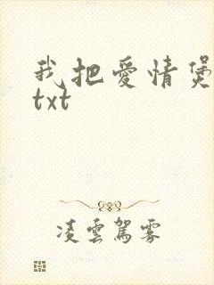我把爱情煲成汤txt