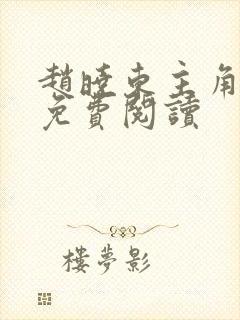 赵晓东主角小说免费阅读