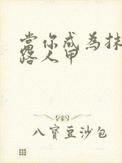 当你成为抹布文路人甲