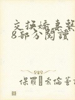 交换娇妻系列38部分阅读