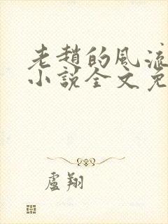 老赵的风流人生小说全文免费阅读