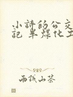 小诗的公交车日记 半煤化工