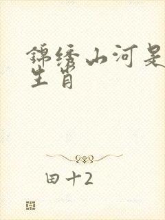 锦绣山河是什么生肖