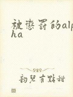 被惩罚的alpha