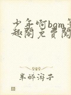 少年啊bgm笔趣阁免费阅读全文下载