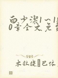 白少洁1～180章全文免费