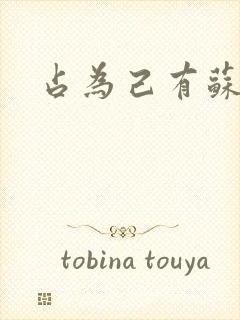 占为己有苏静初