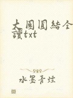 大团圆结全文阅读txt