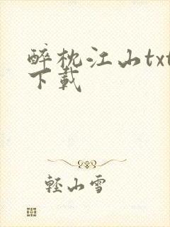 醉枕江山txt下载