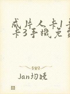 成片人卡1卡2卡3手机免费看