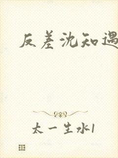 反差沈知遇晏应