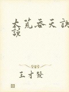 太荒吞天诀 小说