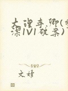 大理寺.卿(双洁1V1破案)