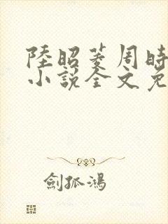 陆昭菱周时阅的小说全文免费阅读