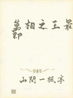 万相之王最新章节