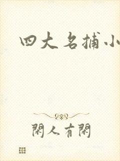 四大名捕小说