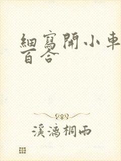 细写开小车车的百合