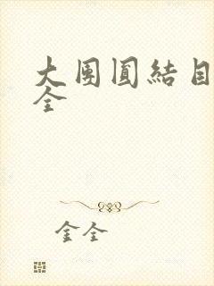 大团圆结目录大全