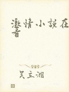 激情小说在线观看