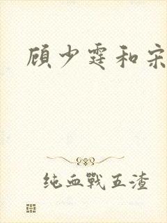 顾少霆和宋斯曼