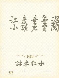 江彦童年温婉的小说免费阅读