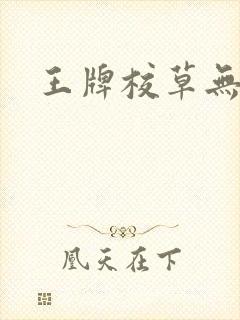 王牌校草无限爱
