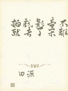 拍戏影帝不小心就去了宋离