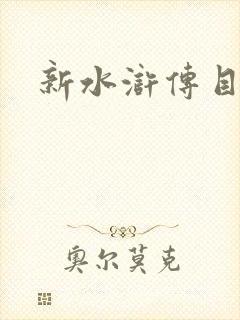 新水浒传目录