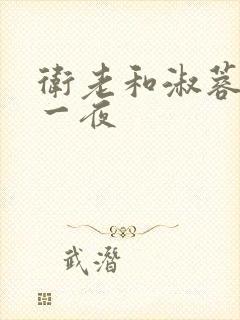 卫老和淑蓉销魂一夜