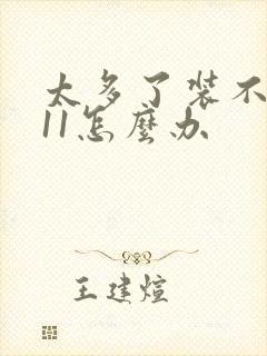 太多了装不下h11怎么办