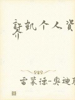 许凯个人资料简介