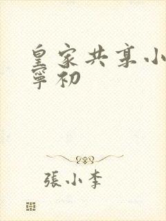 皇家共享小公主宁初