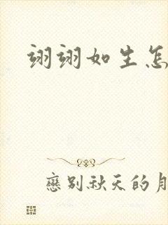 翊翊如生怎么读