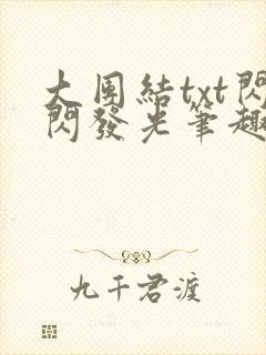 大团结txt闪闪发光笔趣阁