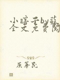 小瞎子by苏软全文免费阅读