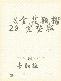 《金花瓶楷梅花2》完整版