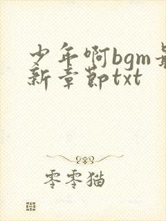 少年啊bgm最新章节txt