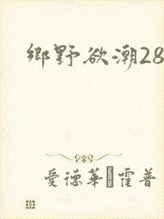 乡野欲潮28章