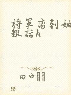 将军脔到她哭h粗话h