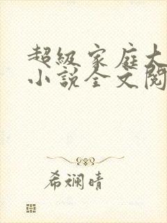 超级家庭大杂烩小说全文阅读