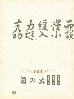 有力缓慢而坚定的进入小说