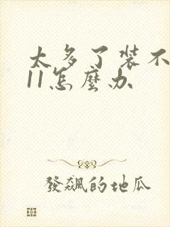 太多了装不下h11怎么办