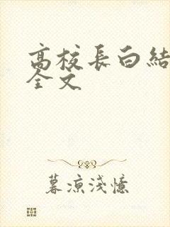 高校长白结小说全文