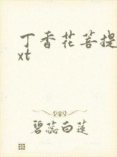 丁香花菩提树txt