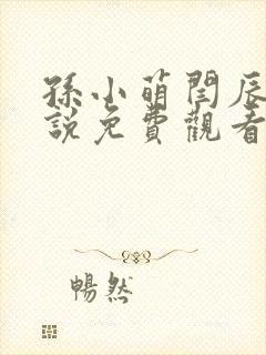 孙小萌闫辰的小说免费观看