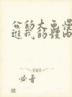 公的大龟慢慢挺进我的体内视频