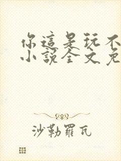 你这是玩不起呀小说全文免费阅读