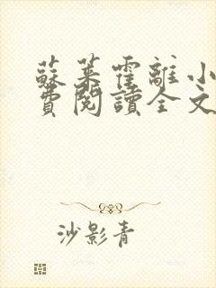 苏莱霍离小说免费阅读全文